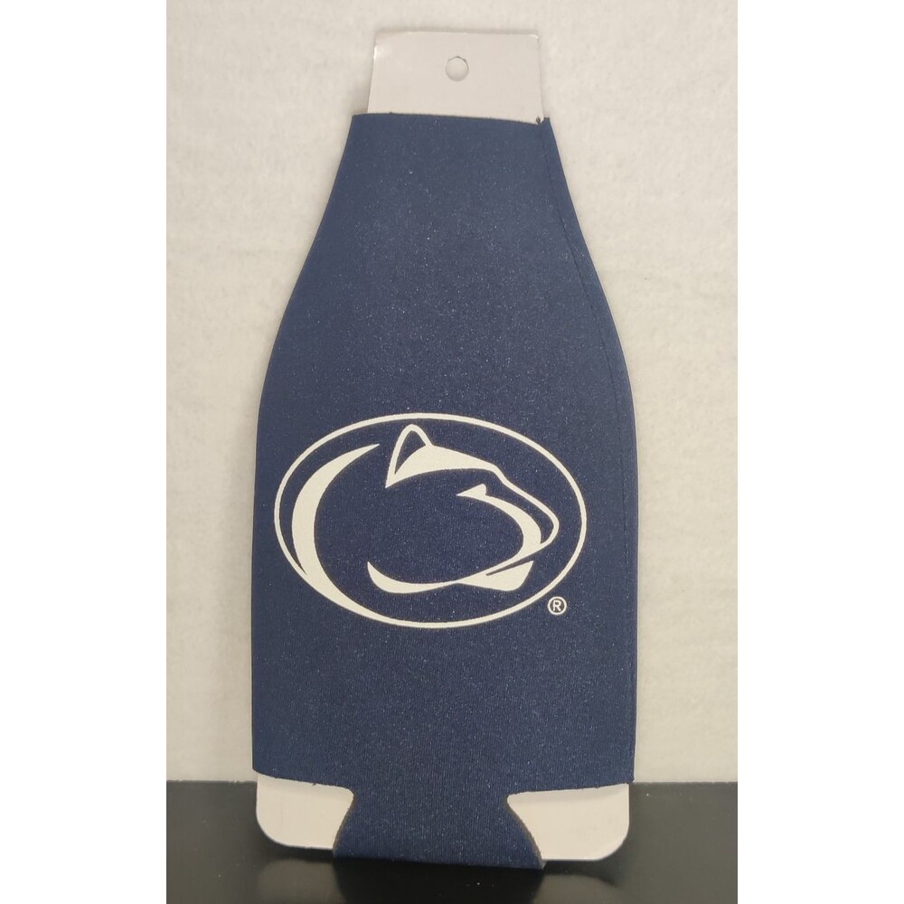 Penn State "Nittany Lions" Bottle Cooler 12oz Zip Up Koozie Jacket NCAA NEW